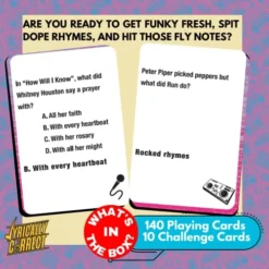 Lyrically Correct 80'S Mixtape Hip Hop, R & B, Funk And Pop Music Trivia Card Game |Multi-Generational Family Gatherings, Adult Game Night And Fun Trivia -Classic Board Game Shop 51wXi1p9bSL