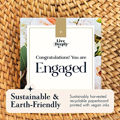 Live Deeply - Engaged Engagement Card Game, Fun Card Games For 4 Or More Players, For Picnics, Engagement Parties And More, Bridal Shower Games, Bridal Or Engagement Gift, 60 Conversation Cards 5 Live Deeply - Engaged Engagement Card Game, Fun Card Games For 4 Or More Players, For Picnics, Engagement Parties And More, Bridal Shower Games, Bridal Or Engagement Gift, 60 Conversation Cards - Image 5
