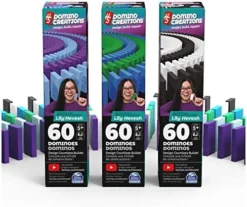 Spin Master Games H5 Domino Creations, 180-Piece Dominoes By Lily Hevesh Colorful 3-Pack Bundle Of 60-Piece Packs, Family Game For Adults And Kids Ages 5 And Up -Classic Board Game Shop 51xWSUIwYxL. AC