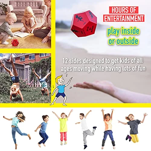 Covelico Kids Exercise Equipment - Exercise Dice - Kids Outdoor Toys, Obstacle Course For Kids For Fun Kids Outdoor Activities. Kids Indoor Play Equipment & Gymnastics Equipment For Kids 5 Covelico Kids Exercise Equipment - Exercise Dice - Kids Outdoor Toys, Obstacle Course For Kids For Fun Kids Outdoor Activities. Kids Indoor Play Equipment & Gymnastics Equipment For Kids - Image 5