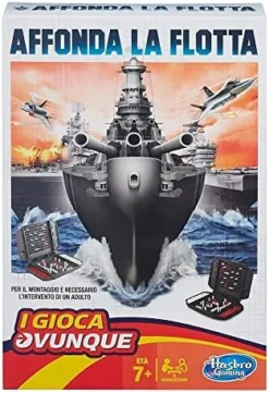 Hasbro Gaming – Sink The Fleet, Travel Game (B09951750) [May Not Be In English] Spanish/Portuguese Version Multicoloured -Classic Board Game Shop 51y3fnASZGL. AC