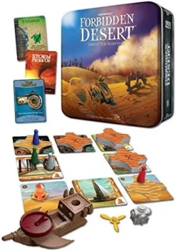 Gamewright Forbidden Desert – The Cooperative Strategy Survival Desert Board Game Multi-colored, 5" -Classic Board Game Shop 51ydM8FlgbL. AC