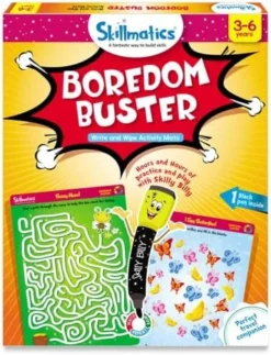 Skillmatics Educational Game - Boredom Buster, Reusable Activity Mats With Dry Erase Marker, Gifts, Travel Toy, Ages 3 To 6 -Classic Board Game Shop 51z1zEjJC5L. AC