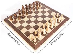 GXBCS Chess Set Lightweight Travel Portable Folding Chess Board Game Educational Toy Kit (Size : 40cm ) -Classic Board Game Shop 51zoLNMC0PL