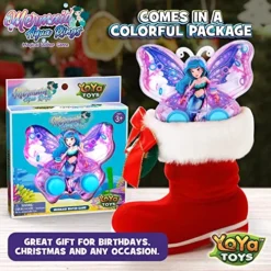 YoYa Toys Mermaid Butterfly Water Ring Toss Handheld Game - Water Games For Kids Handheld With Underwater Princess, Classic-Style Retro Water Game, Portable & Travel-Friendly Handheld Games For Kids -Classic Board Game Shop 610dfuGQ5kL