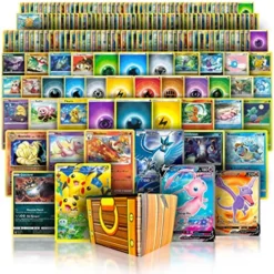 Golden Groundhog TCG Deck Box Including 200 Assorted Cards (3 Random Ultra Rares, 4 Rare Cards, 3 Holographics, 90 Common/Uncommons, And 100 Energy Cards)