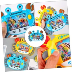 Water Ring Game Handheld 4pcs Crab Circle Water Machine Toys Kids Mini Toys Kids Playset Water Game Handheld Mini Retro Pastime Water Toss Toys Child -Classic Board Game Shop 61K66cK7VJL