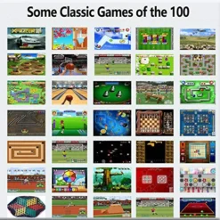 Beijue 16 Bit Handheld Games For Kids Adults 3.0'' Large Screen Preloaded 100 HD Classic Retro Video Games USB Rechargeable Seniors Electronic Game Player Birthday Xmas Present (Red)