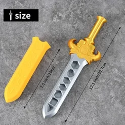 Dice Dagger With 7PCS D20 Dice Dungeons And Dragons Dice Set DND Dice Holder Polyhedral Dice Gift Sword D&D Dice Scabbard Dice Box Sword Dagger Polyhedral Dice Storage Yellow Scabbard Green Dice -Classic Board Game Shop 61Q3vRUidlL