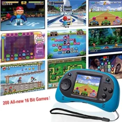 Kids Handheld Game Portable Video Game Player With 200 Games 16 Bit 2.5 Inch Screen Mini Retro Electronic Game Machine ,Best Gift For Child (Blue) -Classic Board Game Shop 61ZPihTHX5L