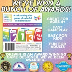 Mixed Doubles Dice And Card Game - Fun Betting For Family Games - Ages 6 And Up - Easy Adult Games For Game Night - 2 Player Games - Up To 6 Players Per Deck - OK 2 Win 10 Mixed Doubles Dice And Card Game - Fun Betting For Family Games - Ages 6 And Up - Easy Adult Games For Game Night - 2 Player Games - Up To 6 Players Per Deck - OK 2 Win -Classic Board Game Shop 61kogHcBd7L