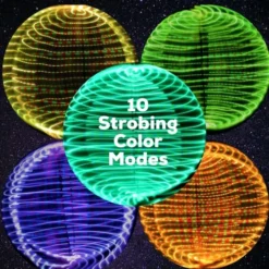 HoopHeads Luminati LED Hula Hoop With Remote 32 Unique Colors, Modes, And Effects - 44+ Bold Bright LEDs (28" Diameter - 5/8" HDPE) 14 HoopHeads Luminati LED Hula Hoop With Remote 32 Unique Colors, Modes, And Effects - 44+ Bold Bright LEDs (28" Diameter - 5/8" HDPE) -Classic Board Game Shop 61zBWkVJH2L